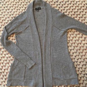 EUC One A Grey Open Front Cardigan Size S